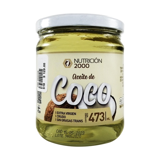 [0516] ACEITE DE COCO 460 ML NUT 2000