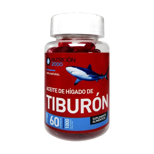 [2188] ACEITE HÍGADO DE TIBURÓN 60 CAPS NUT 2000