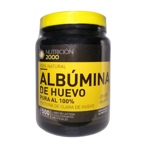 [0614] ALBUMINA DE HUEVO 500 GRS NUT 2000