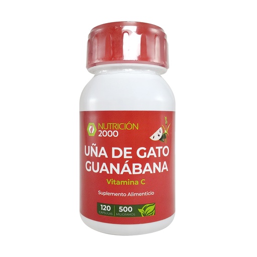 [0641] UÑA DE GATO GUANABANA VIT C 120 CAPS NUT 2000