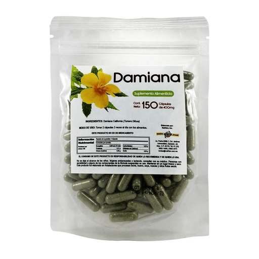 [0110] DAMI CAPS BOLSA 150 CAPS 400 MG PASIGUARO
