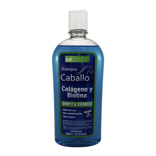 [1480] SHAMPOO CABALLO COLÁGENO Y BIOTINA 450 ML PASIGUARO