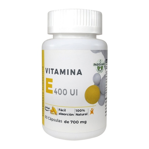 [1825] VITAMINA E 400 UI 60 CAPS PASIGUARO