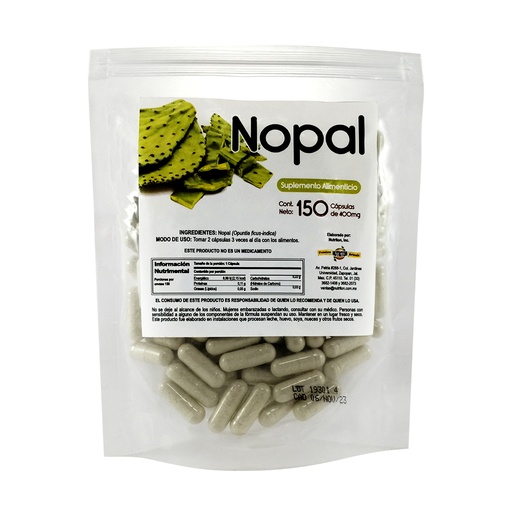 [0119] BOLSITA NOPAL 150 CAPS PASIGUARO