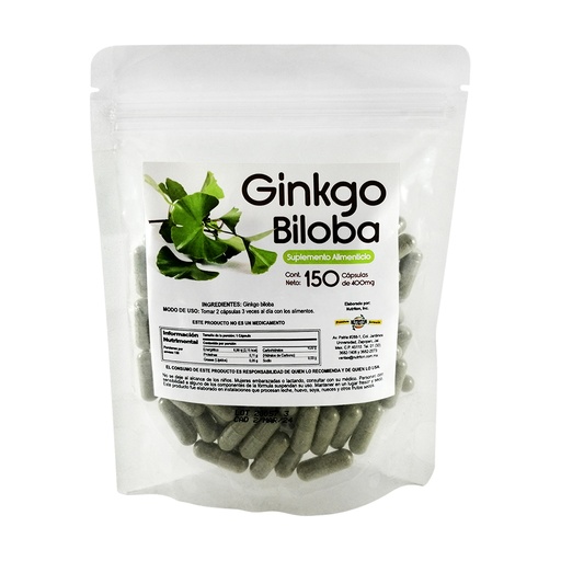 [0114] BILOBA CAPS BOLSA 150 CAPS 400 MG PASIGUARO