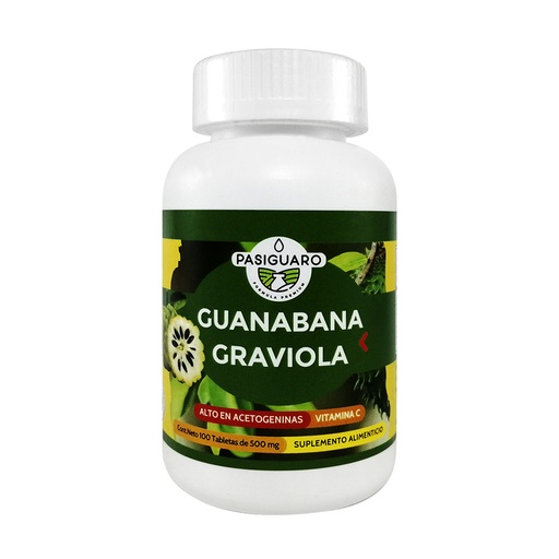 [0874] GUANABANA GRAVIOLA 100 TABS PASIGUARO