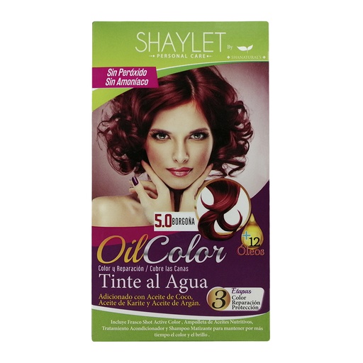 [0845] TINTE SHAYLET BORGOÑA 5.0 1 PZA SHANATURALS