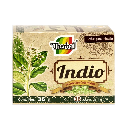 [1188] TÉ INDIO 36 SOBRES THERBAL