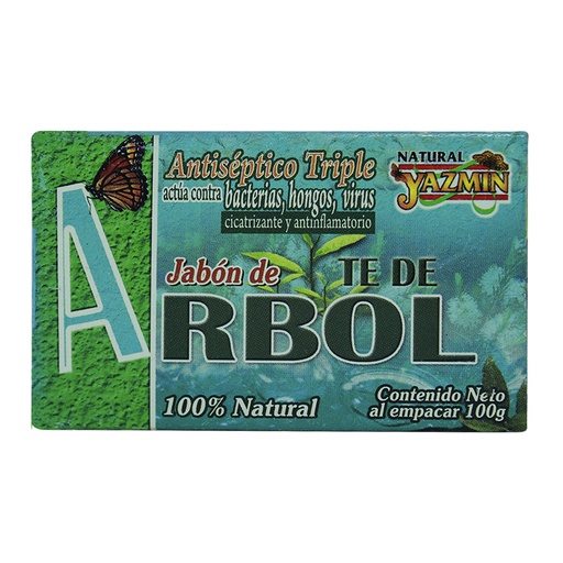 [0327] JABÓN ÁRBOL DE TÉ 100 GRS YAZMIN