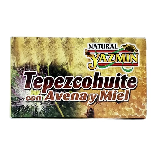 [0449] JABÓN TEPEZCOHUITE AVENA Y MIEL 100 GRS YAZMIN