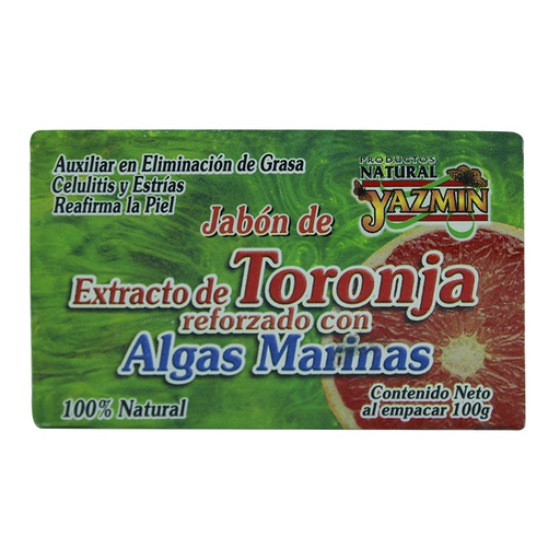 [0450] JABÓN TORONJA CON ALGAS 100 GRS YAZMIN