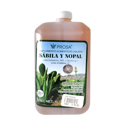 [1369] BEBIDA SÁBILA CON NOPAL 1 L PROSA