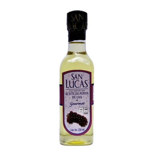 [2118] ACEITE DE SEMILLA DE UVA 250 ML SAN LUCAS