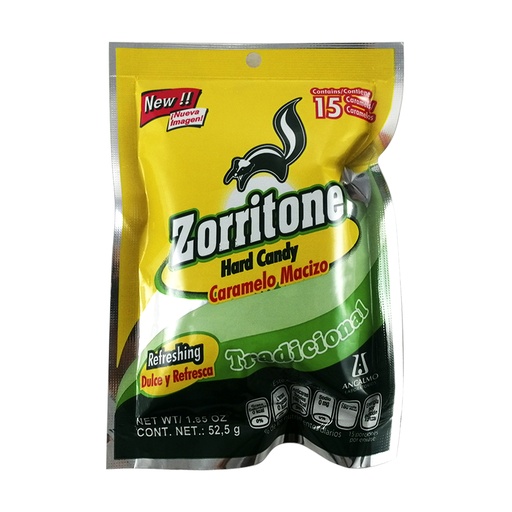 [1074] CARAMELOS 15 PZAS ZORRITONE
