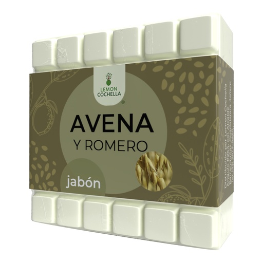 [1857] JABÓN AVENA Y ROMERO LEMON COCHELLA