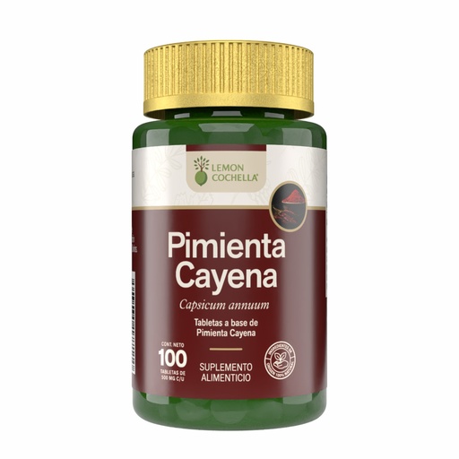 [1275] PIMIENTA CAYENA 100 TABS LEMON COCHELLA