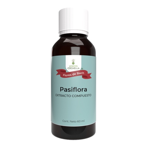 [1443] TILA VALERIANA PASIFLORA FLORES DE BACH 60 ML LEMON COCHELLA