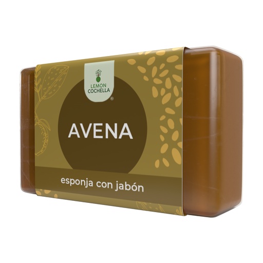 [1044] JABÓN ESPONJA AVENA  100 GRS LEMON COCHELLA