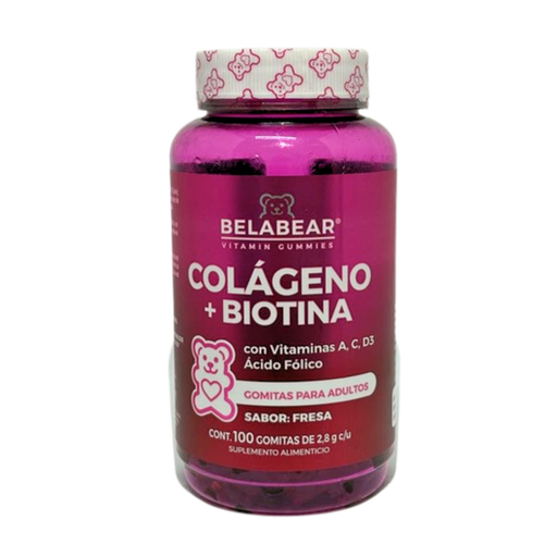 [0864] COLÁGENO + BIOTINA GOMITAS 280 GRS BELABEAR