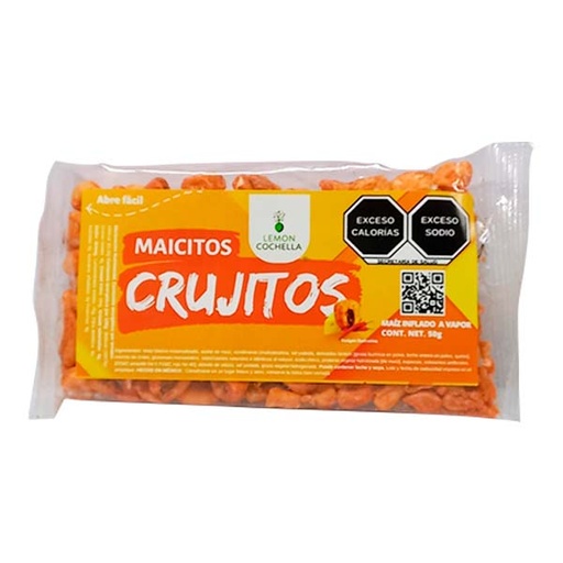 [2451] MAIZ INFLADO A VAPOR CRUJITOS 50 GRS LEMON COCHELLA 