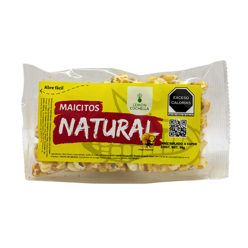 [2458] MAIZ INFLADO A VAPOR NATURAL 50 GRS LEMON COCHELLA 