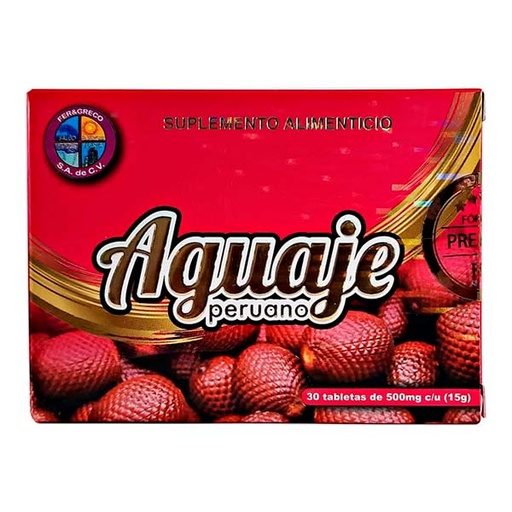 [2414] AGUAJE PERUANO 30 TABS FER&GRECO SA DE CV